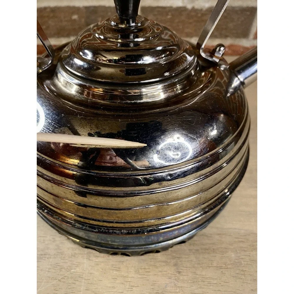 Simplex‎ Patent Solid Copper Whistling Kettle England Chrome Finish